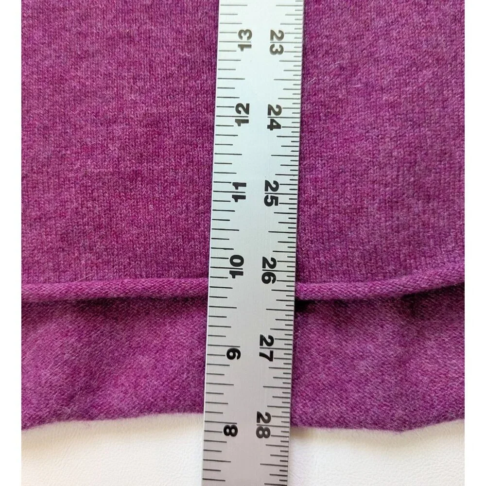 Sundance Cashmere Purple V-Neck Sweater - Picture 9 of 11